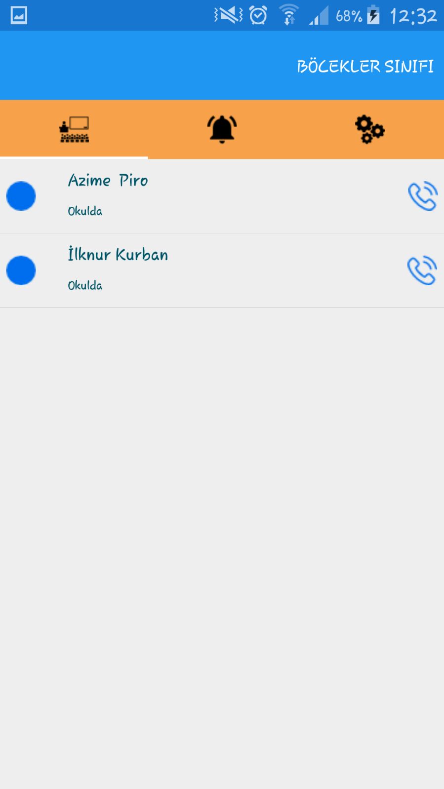 Öğrenci Listeleme Ekranı